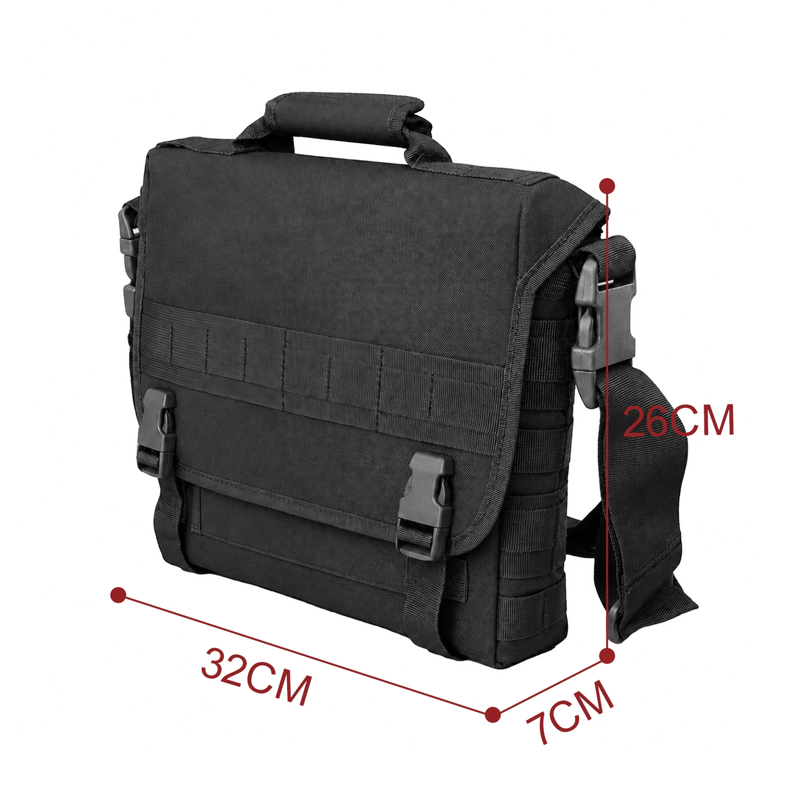 MGFLASHFORCE Bolso bandolera táctico MOLLE para airsoft y trekking - imagen 4