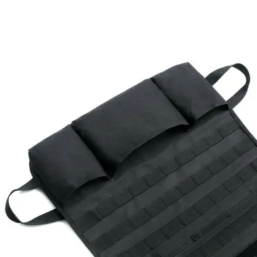 Organizador táctico plegado y almacenado