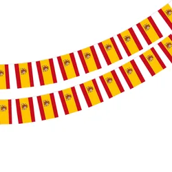 Banderín España bordado para guirnalda de fiestas y eventos