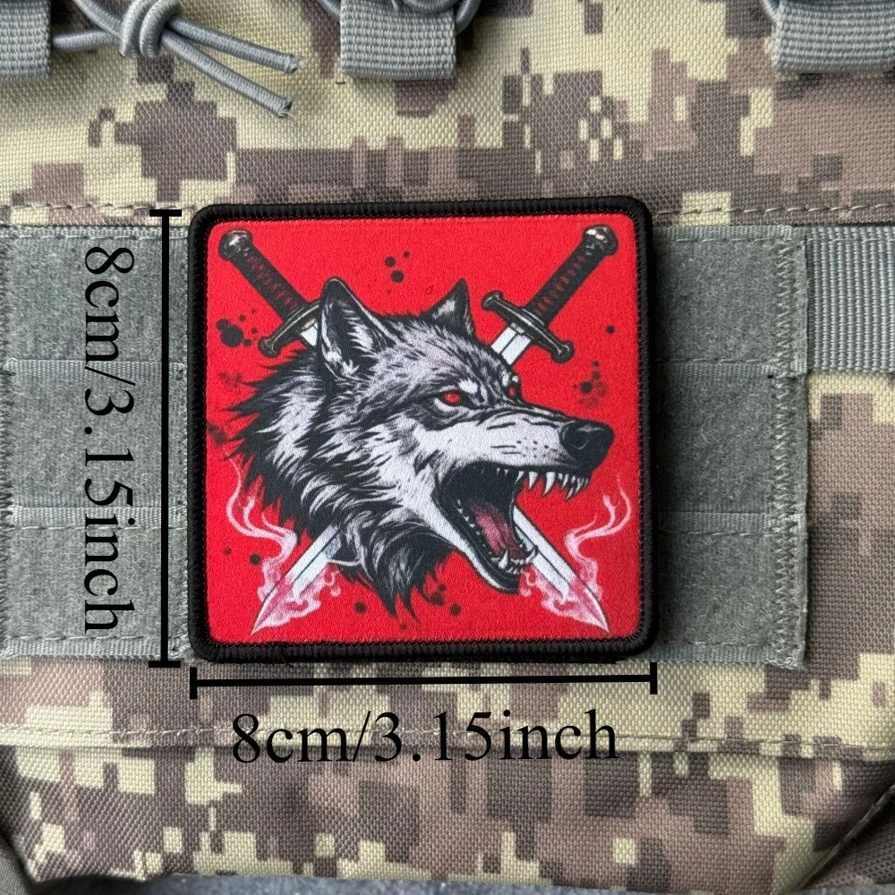 Parche Velcro gancho-bucle estampado animal para táctica y mochila - imagen 4