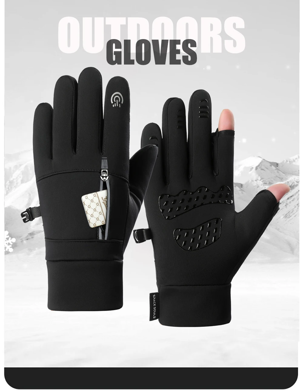 Guantes de invierno con diseño apto para uso diario