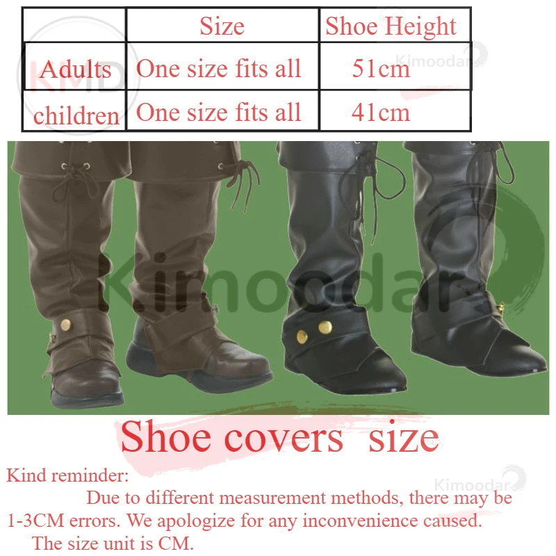 Botas Cosplay Renaissance en PU – Pirata Hombre Mujer Halloween - imagen 4