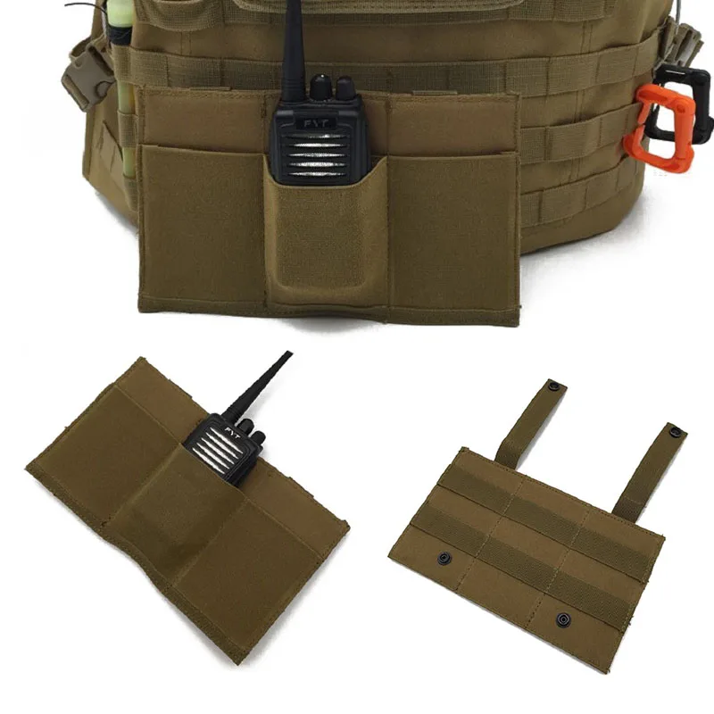 Funda táctica MOLLE para emisora portátil y cargadores de radio - imagen 4