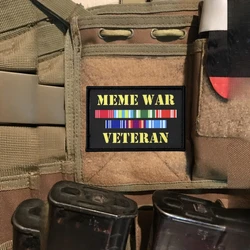 Parche táctico bordado meme veterano moral con velcro