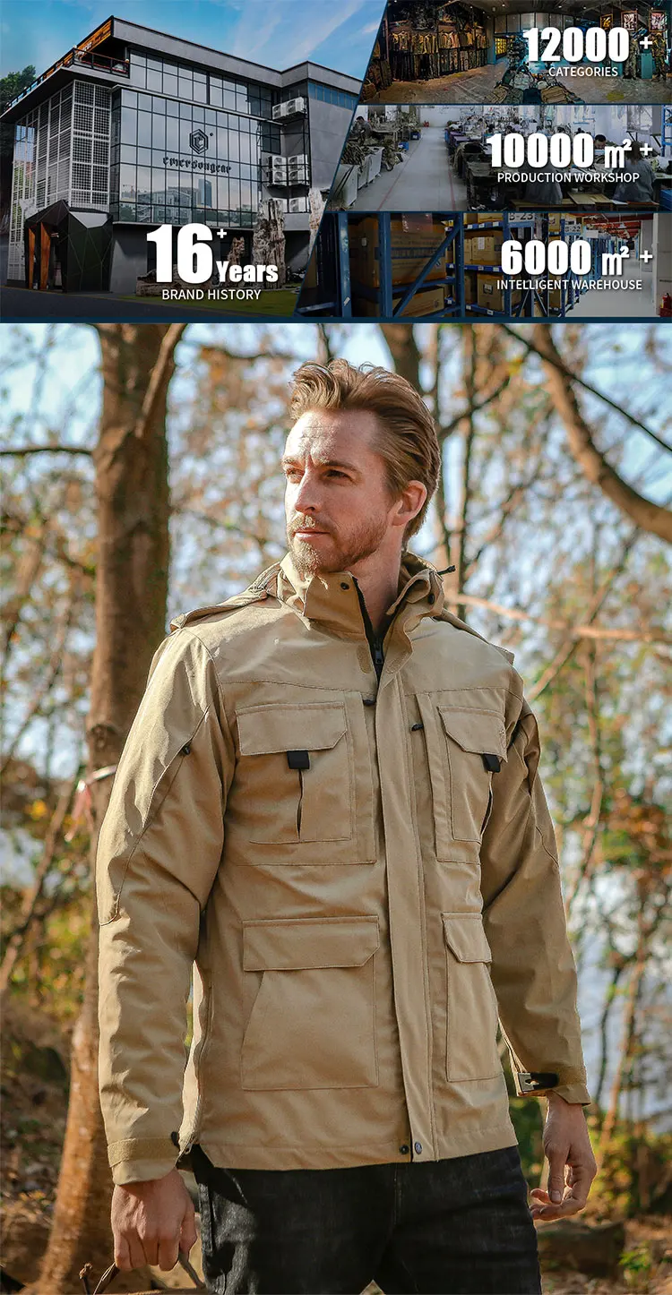 Vista general de la chaqueta Emersongear Blue Label Wind Whisperer EMB6821