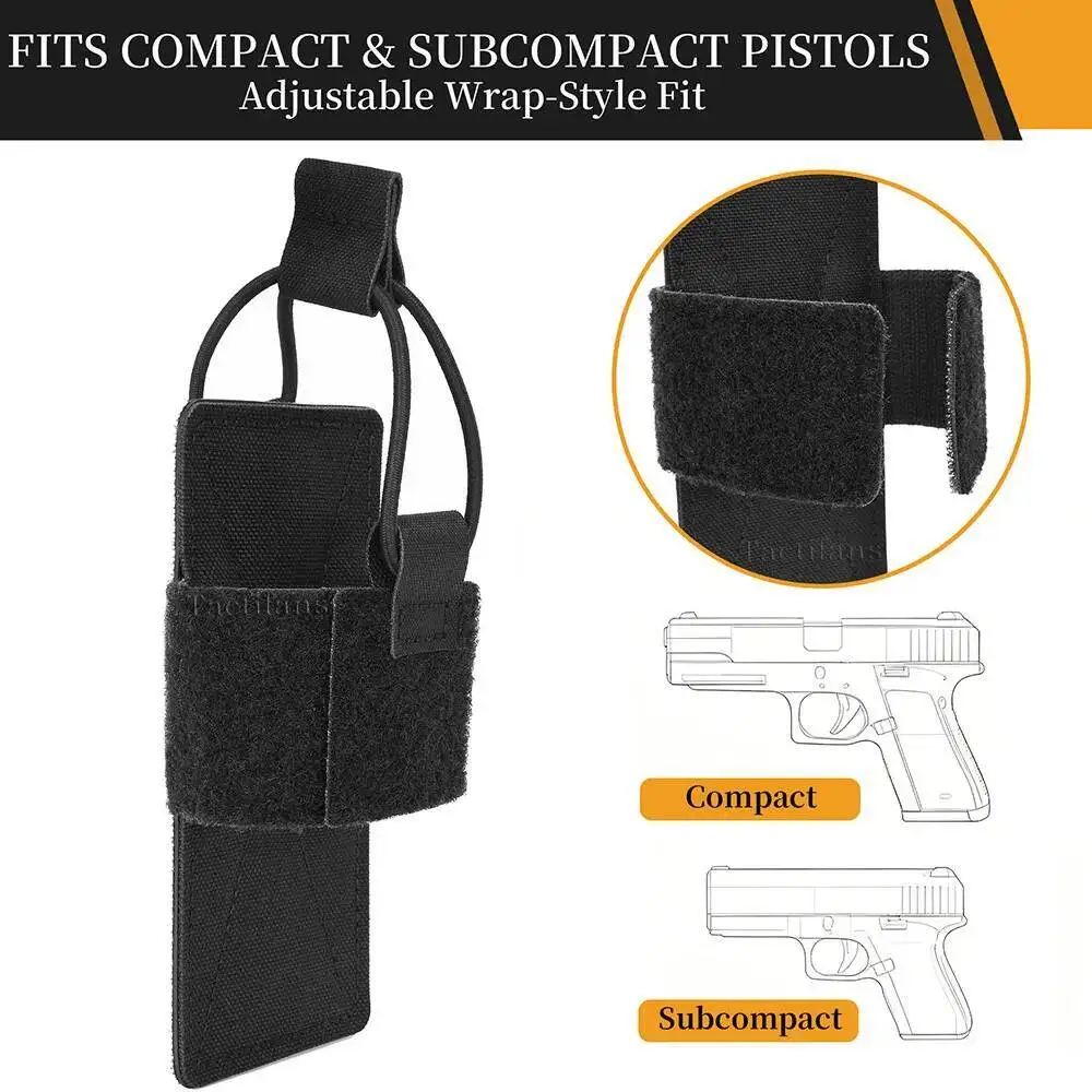 Funda portapistolas oculta con gancho y bucle para mochilas tácticas - imagen 2