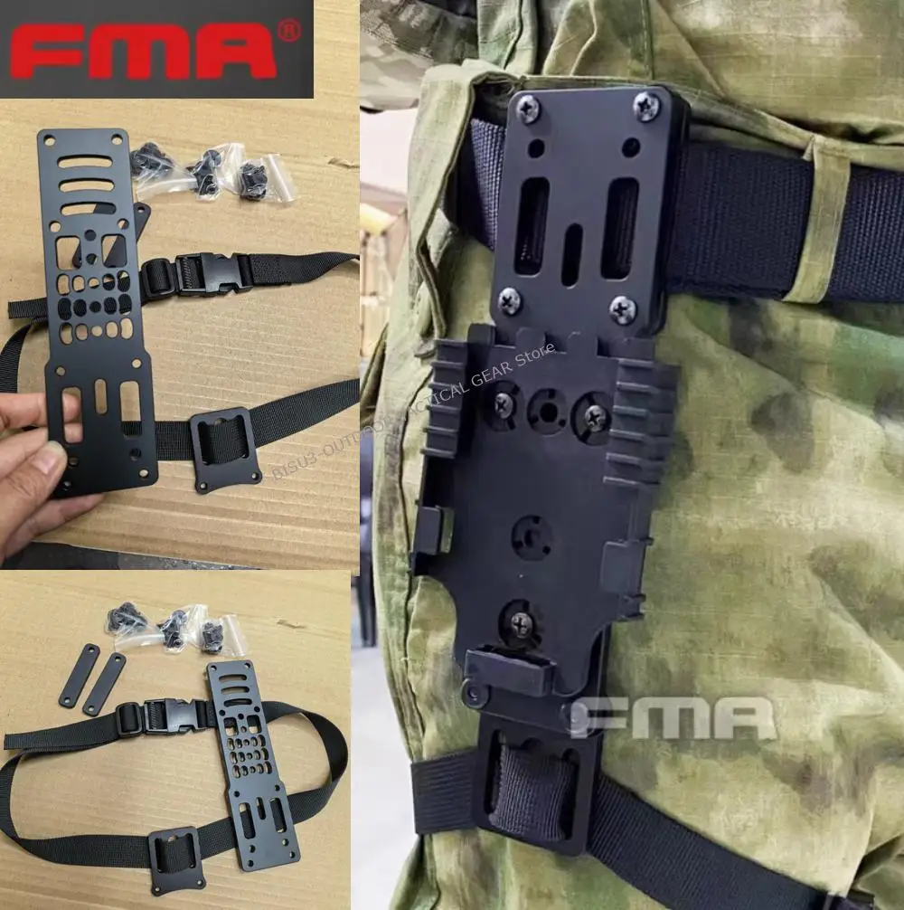 FMA Adaptador QLS Funda modular metálica con correa de muslo