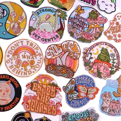 Parche bordado DIY No te tropieces con lo de detrás - dibujos para ropa