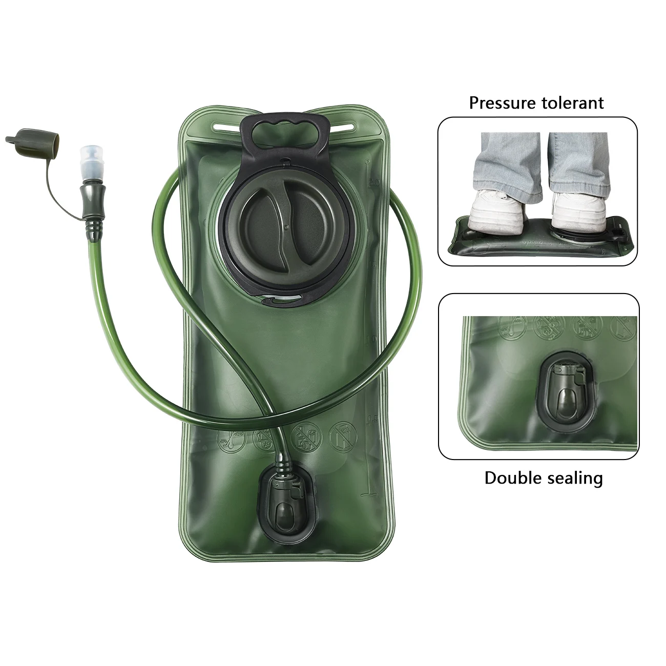 Bolsa de agua flexible para exteriores tapa rosca y escala capacidad - imagen 2