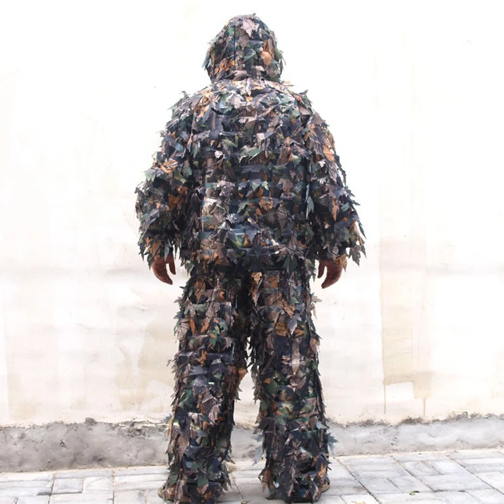 Traje Ghillie 3D Camuflaje Hojas para Táctico y Caza - imagen 3