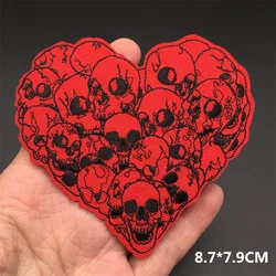 Parche bordado aplicable estilo punk para chaqueta vaquera DIY