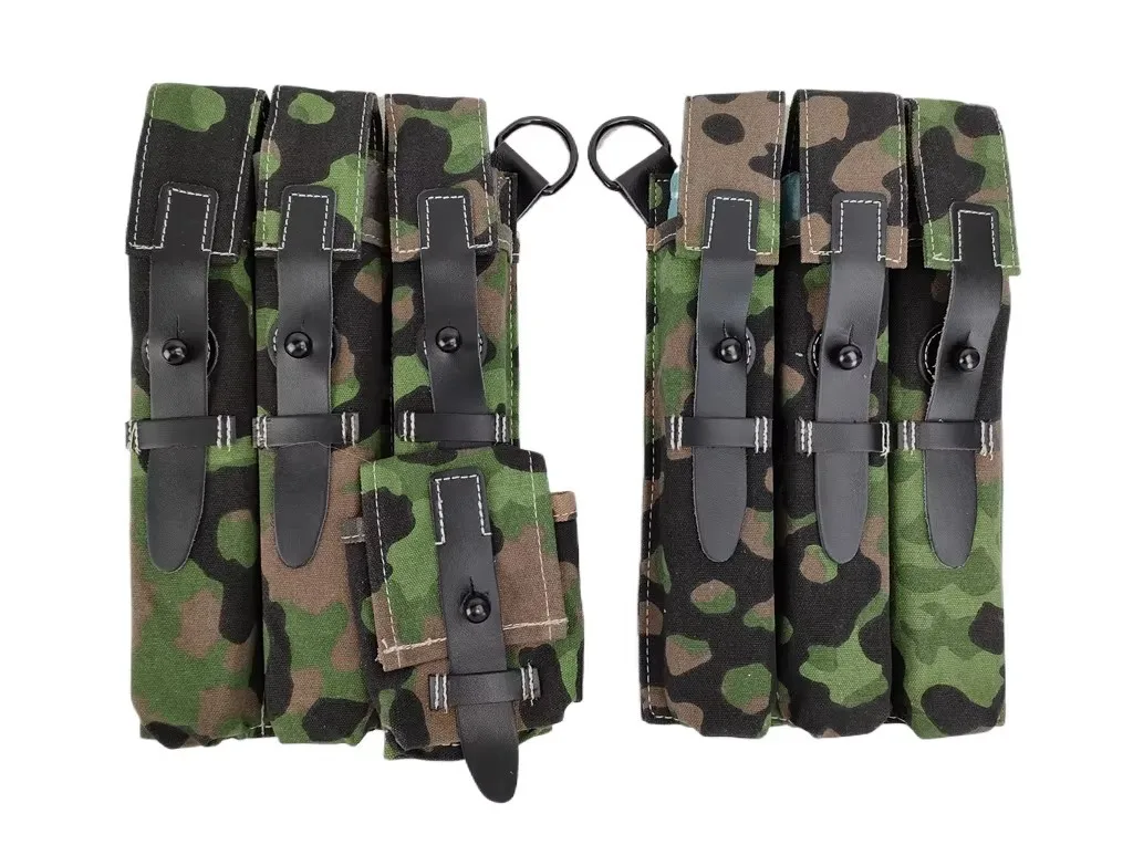 Bolsa de cintura táctica de lona camuflaje estilo WWII - imagen 4