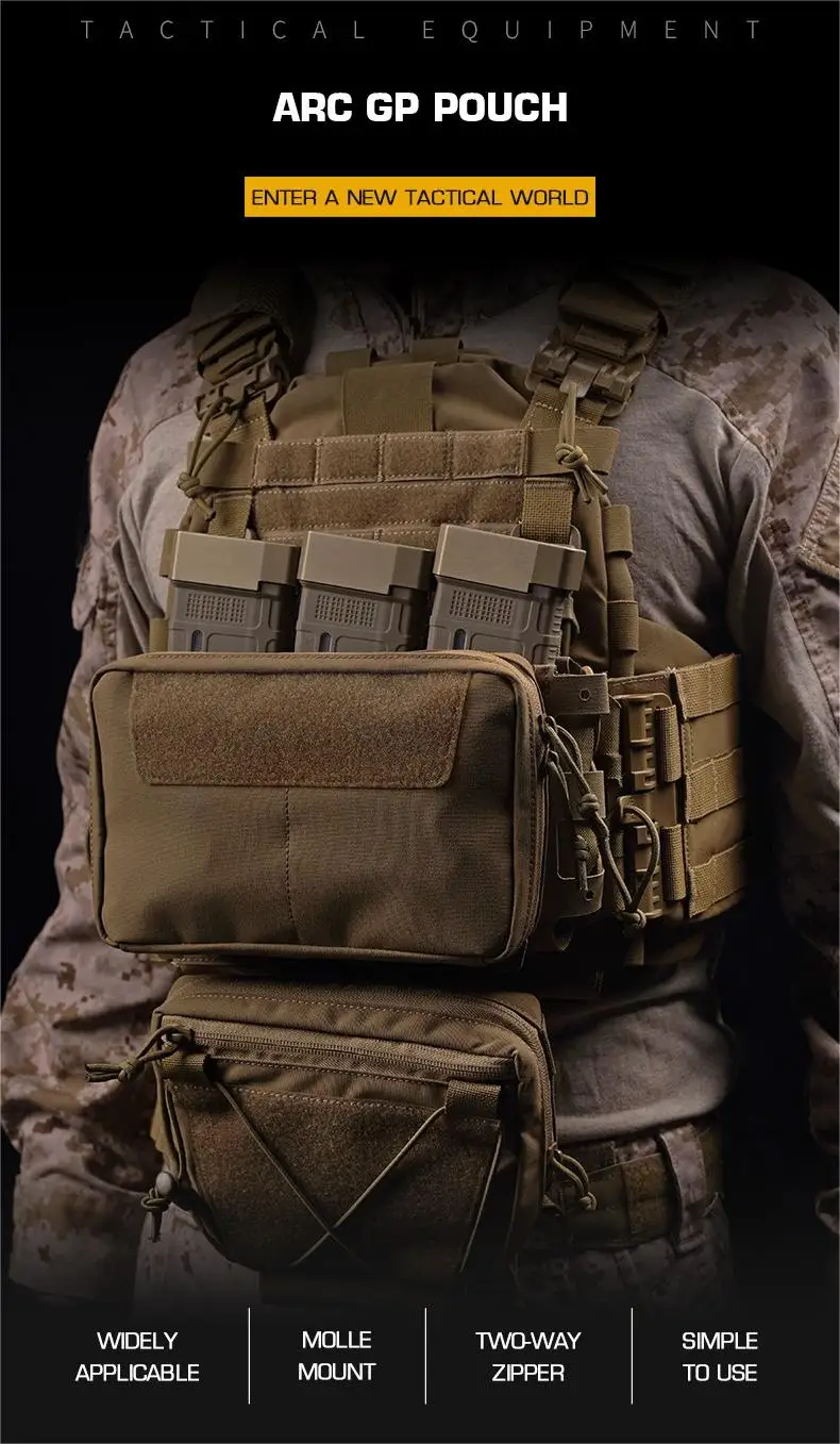 Bolsa táctica REDHUNT con sistema MOLLE