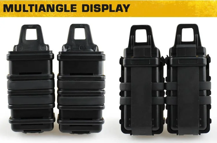 Detalle del portacargador y su formato para cargadores 9mm