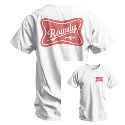 Rowdy 2026 Camiseta táctica militar de algodón para hombre