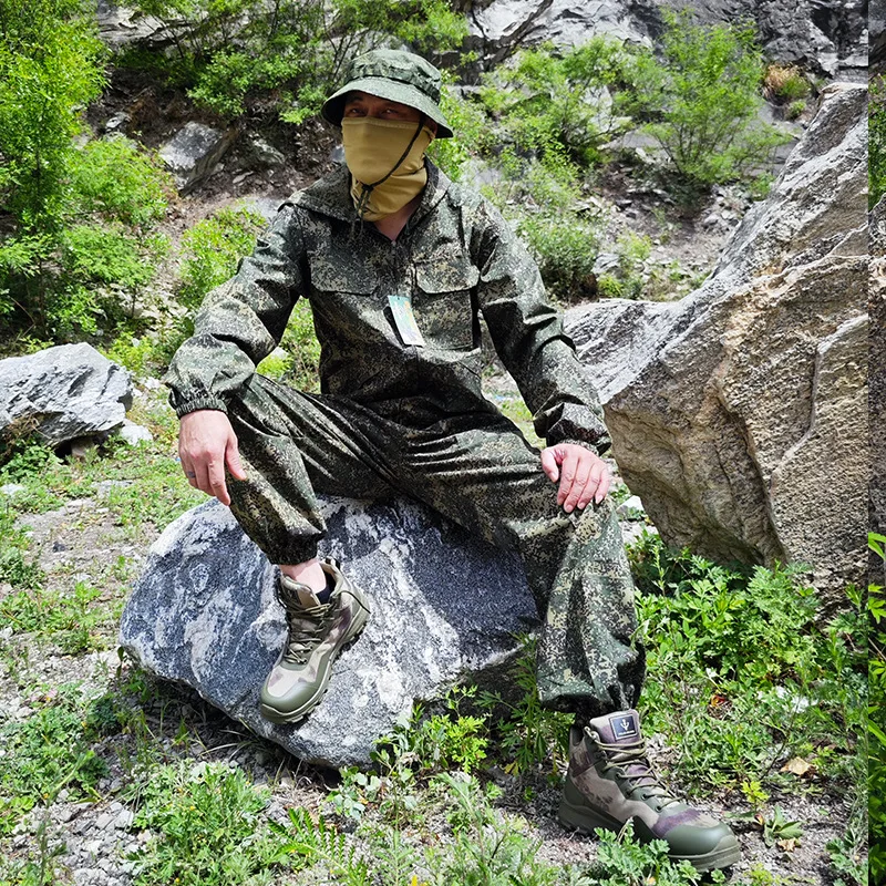 Bata táctica EMR camuflaje de verano transpirable con capucha - imagen 5