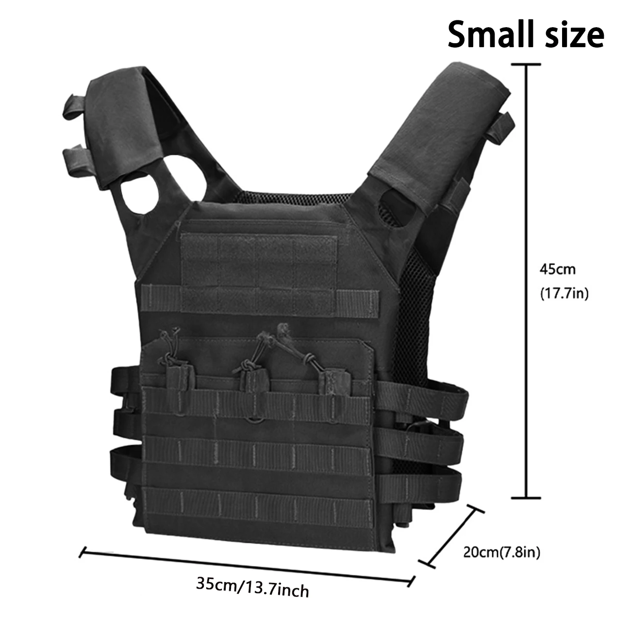 JPC chaleco táctico ultraligero MOLLE con velcro Magic Sticky - imagen 5