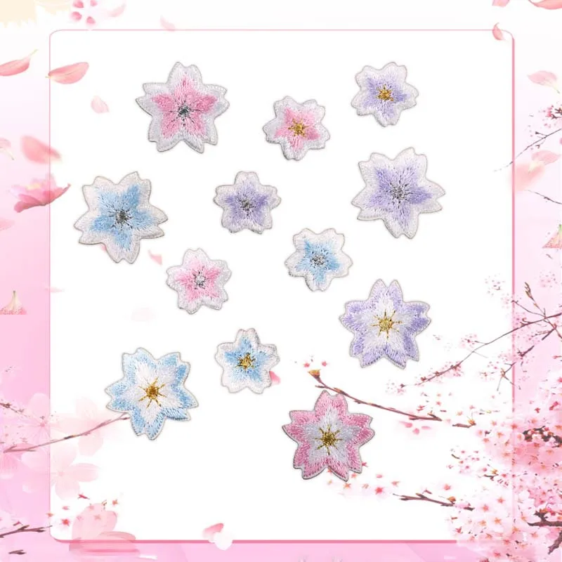 Parche bordado adhesivo flor de melocotón DIY para niños - imagen 5