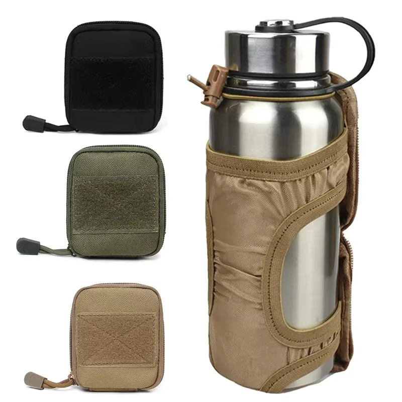 Portabotellas MOLLE plegable para botella hidratación táctica EDC - imagen 2
