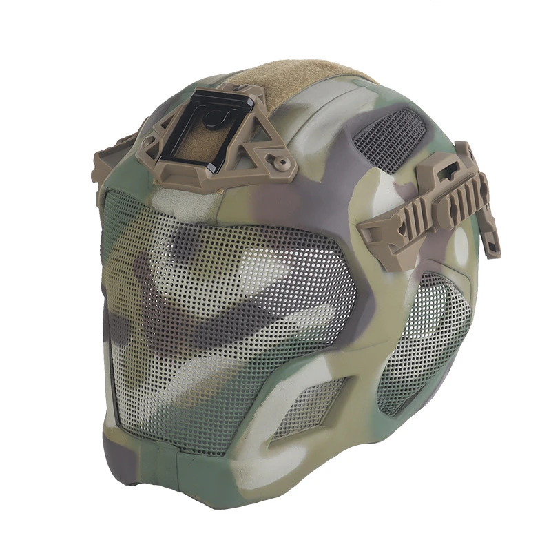 Casco táctico airsoft con máscara facial completa – protección - imagen 3