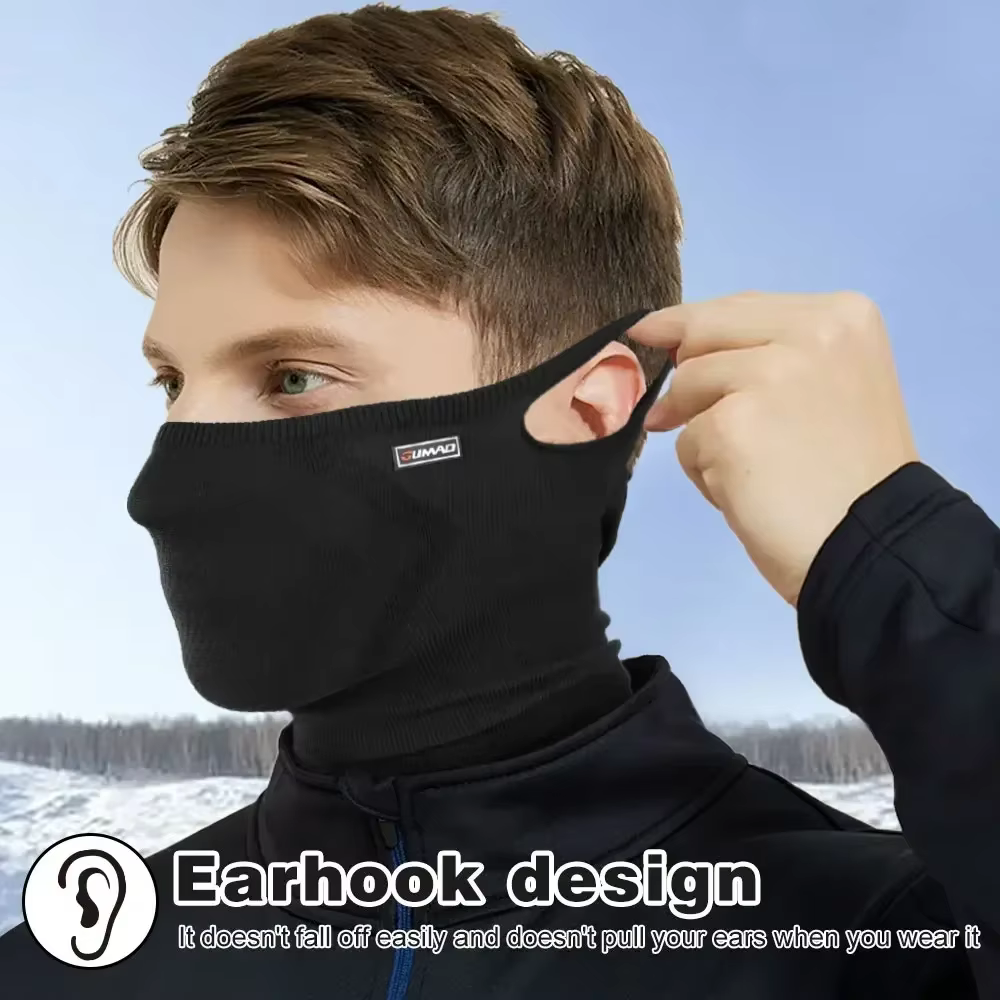 Mascarilla facial ciclista para hombre transpirable y reutilizable - imagen 3