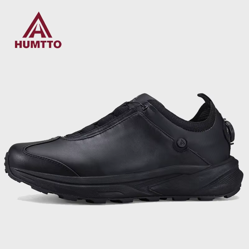 Botas de senderismo HUMTTO piel vaca – antideslizantes impermeables hombre