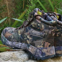 KOWM Botas tácticas de desierto para hombre - impermeables al tobillo