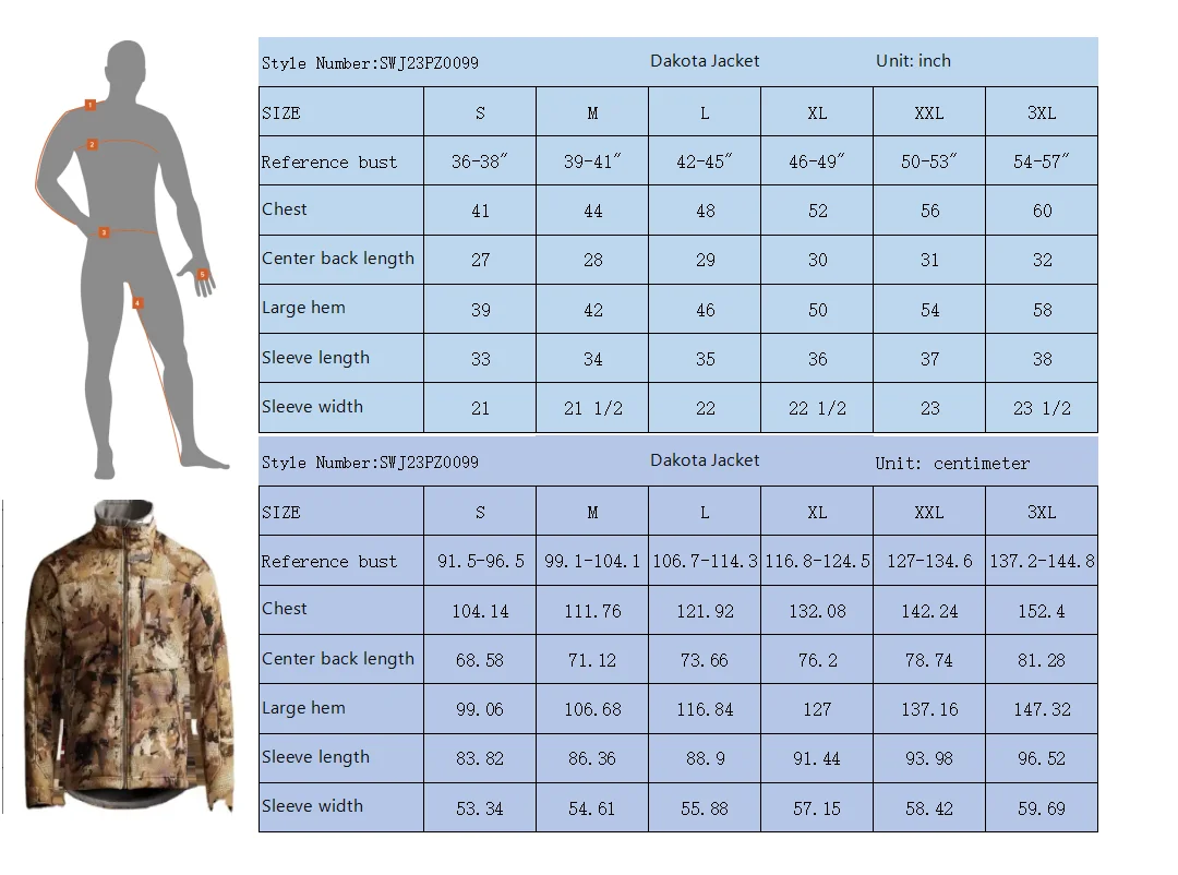 Jaqueta masculina camuflada impermeável e quente para caça