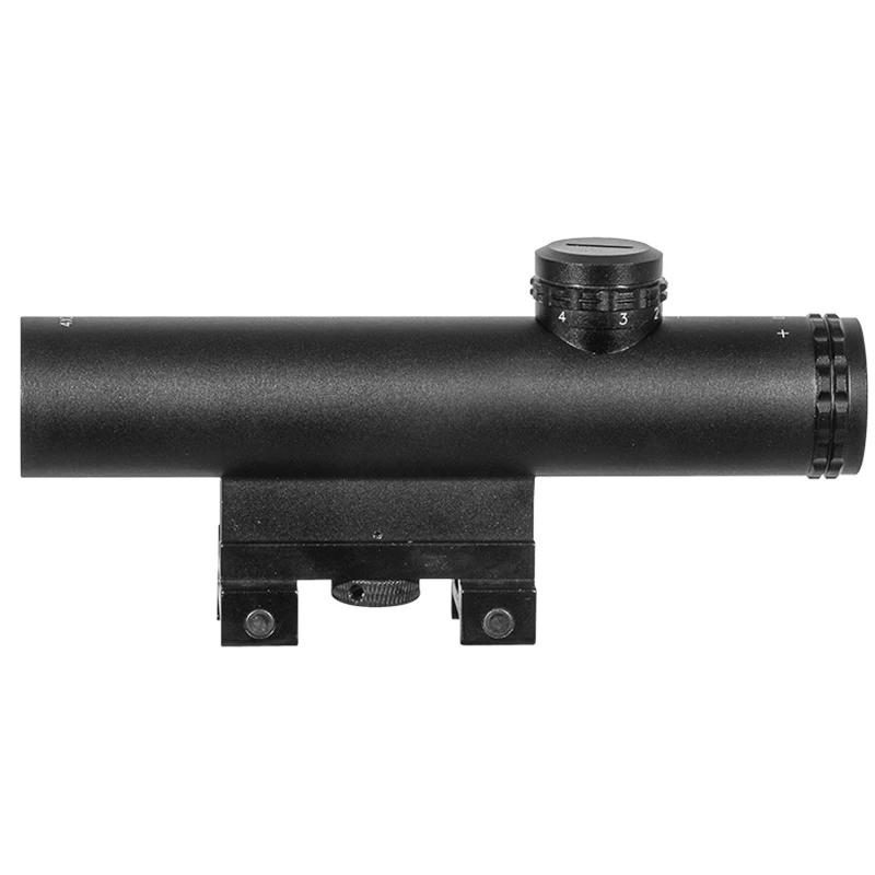 Visor táctico Fire Wolf HD 4x20 con retícula Mil-DOT para caza