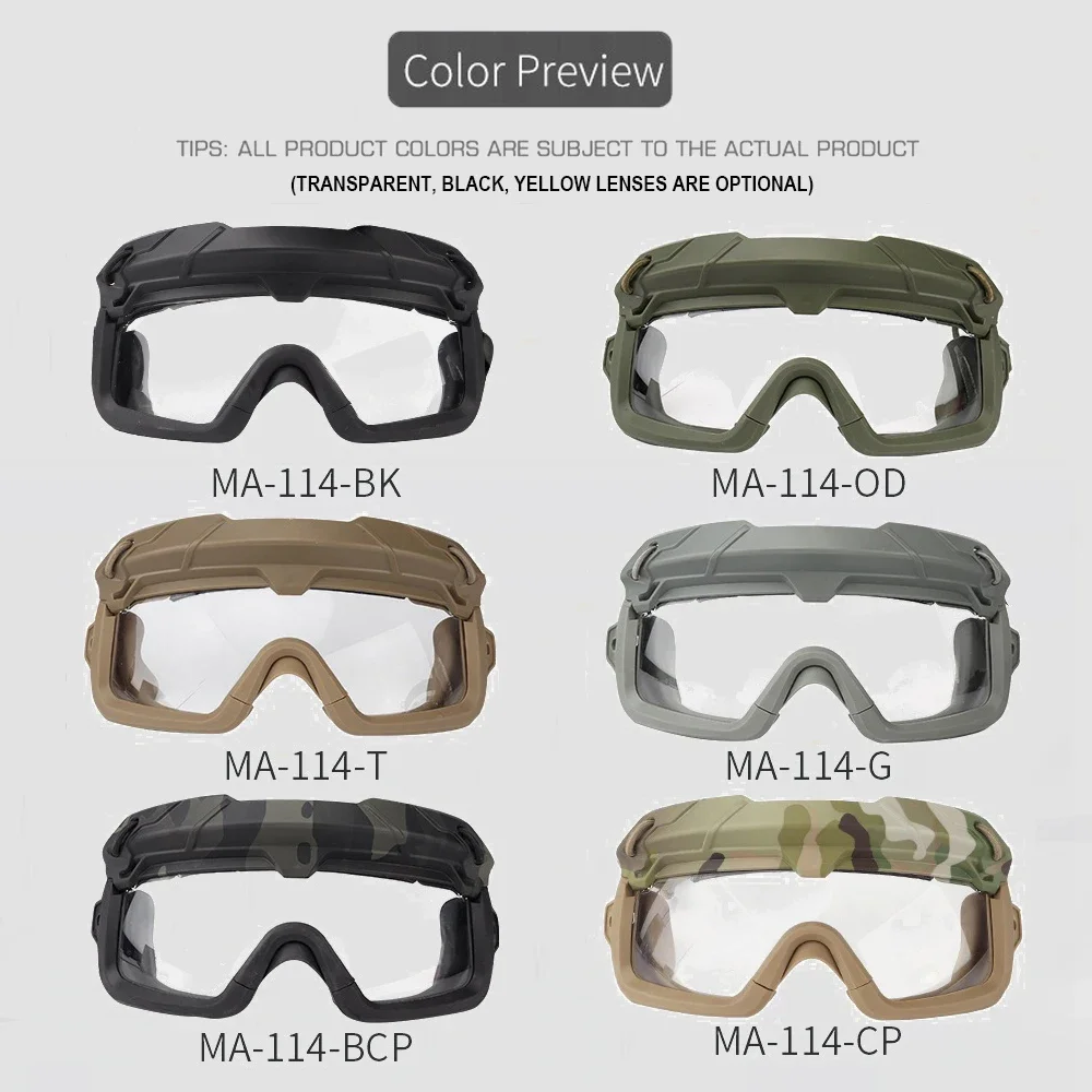 Gafas tácticas en color verde militar