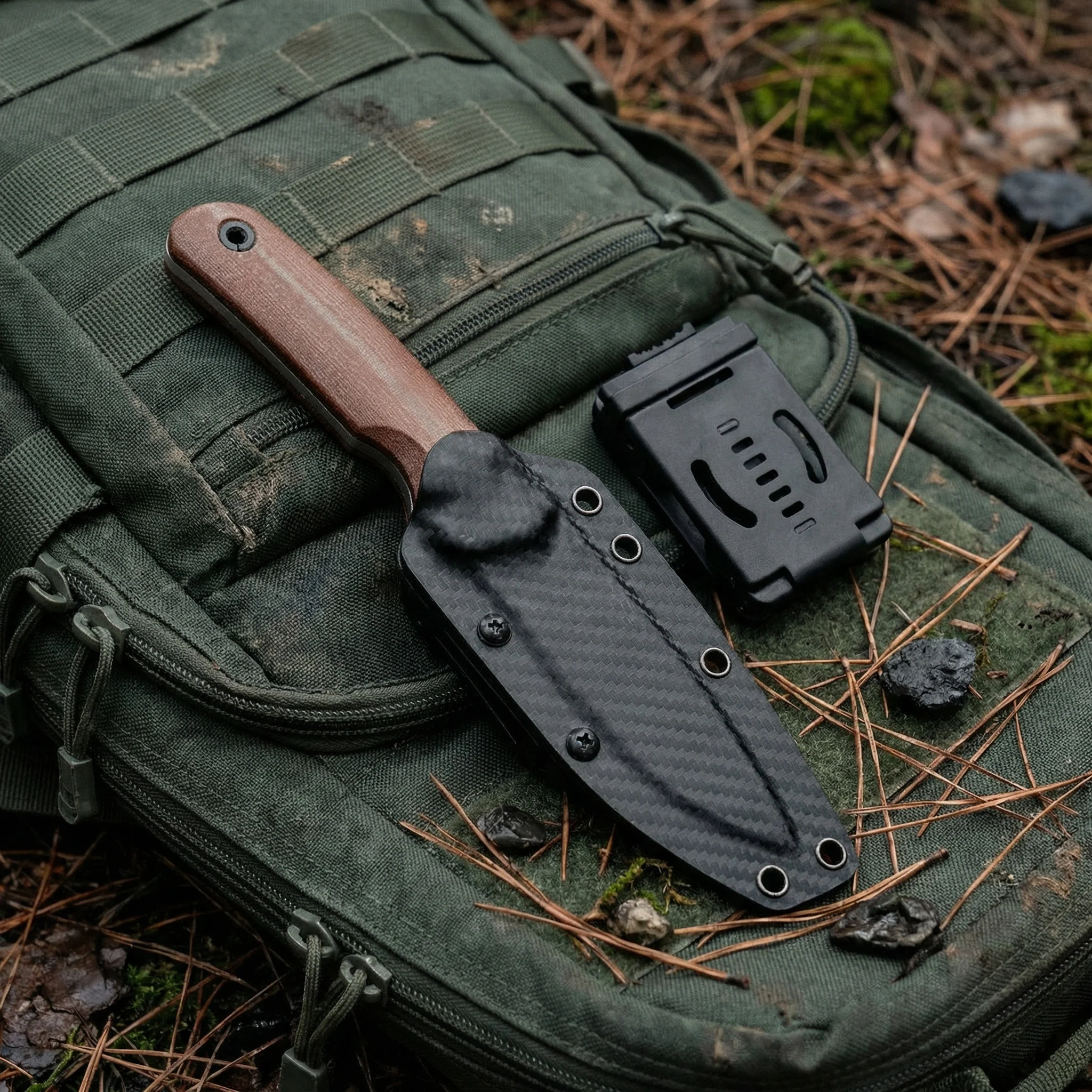 Cuchillo táctico de acero de alta dureza para exteriores y emergencia - imagen 4