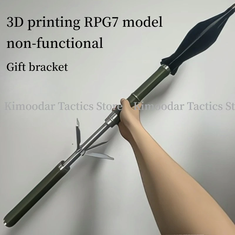 Réplica RPG-7 3D impresa estática no funcional para escritorio