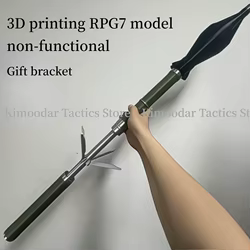 Réplica RPG-7 3D impresa estática no funcional para escritorio