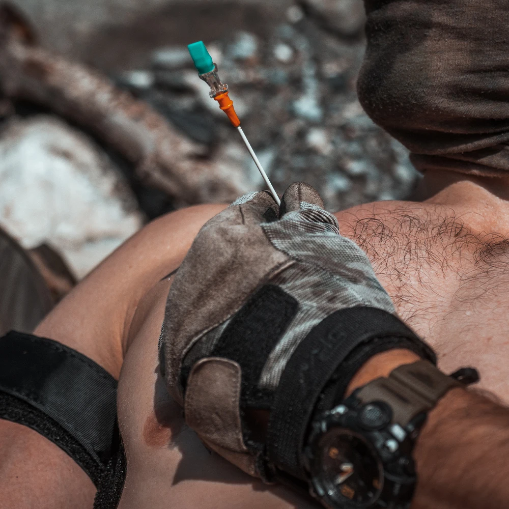 Rhino Rescue Kit descompresión torácica – Aguja neumotórax IFAK - imagen 5