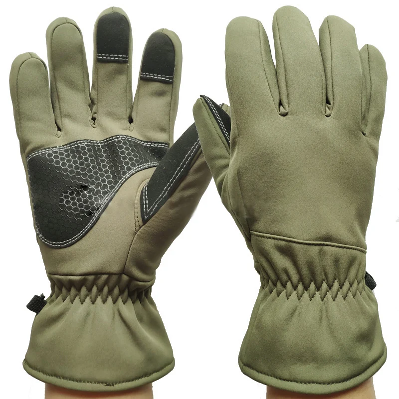 Guantes tácticos de tela gruesa con pantalla táctil, abrigo - imagen 3