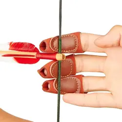 Toparchery – Protector de brazo y guantes dedos arco recurvo y compuesto