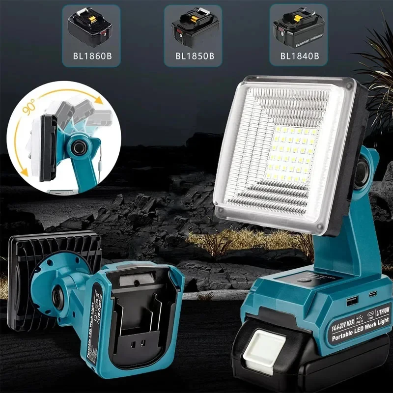 Makita batería Li-ion 18V para linterna LED de trabajo con USB-C - imagen 3