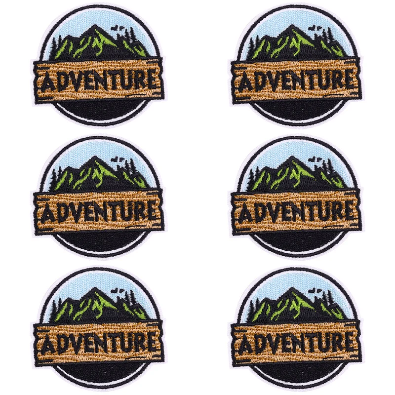 Set de 10 parches bordados para personalizar chaquetas y mochilas
