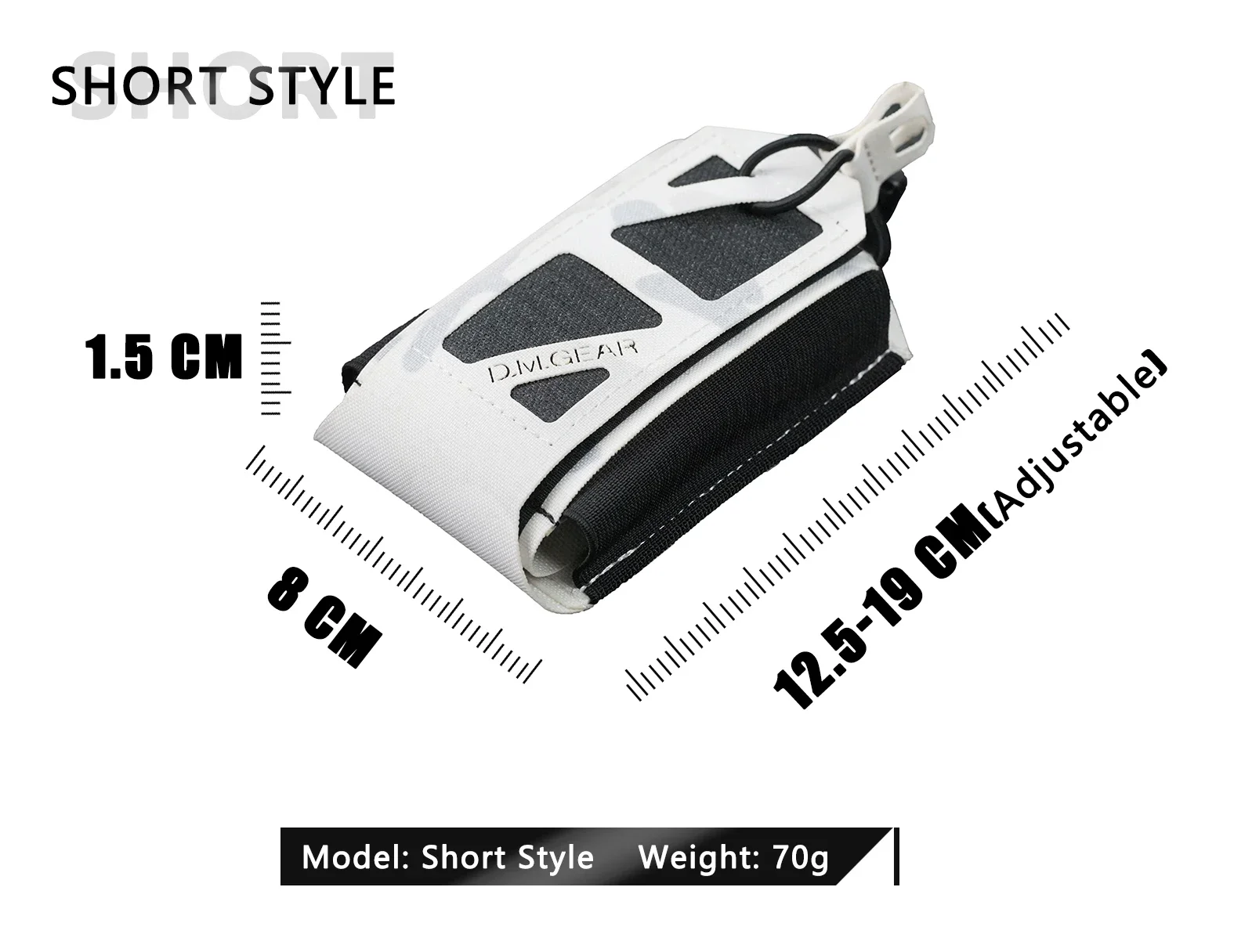 Bolsa MOLLE DMGear vista lateral con correa