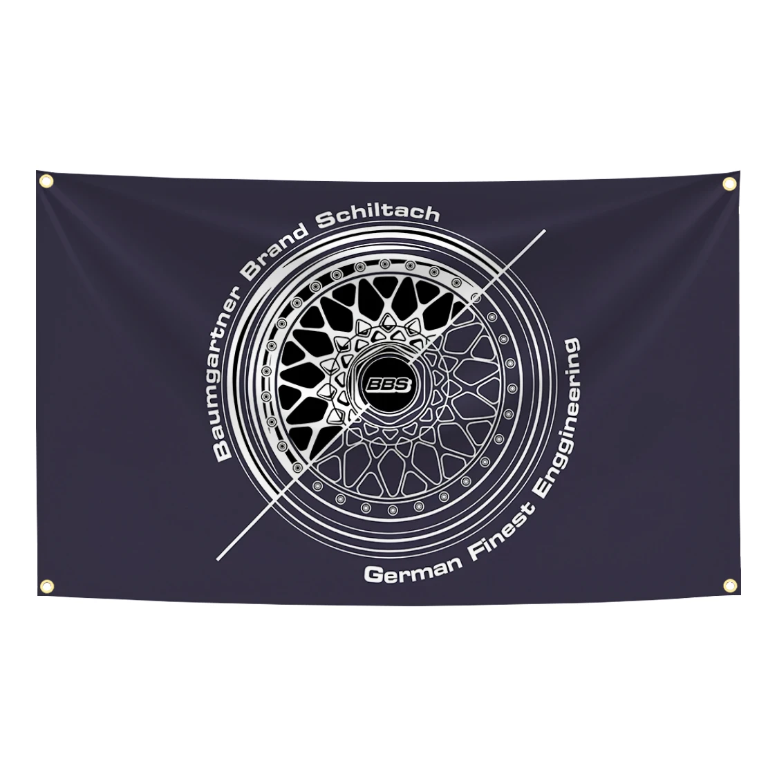 Bandera de poliéster impresión digital BBS para pared garaje - imagen 3