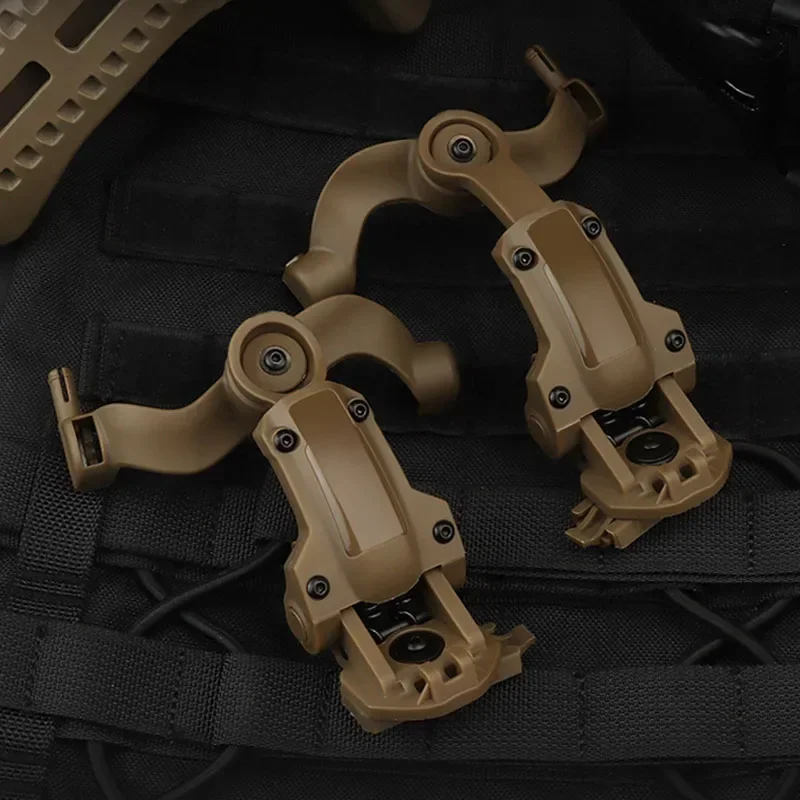 Soporte táctico para auriculares con adaptador de riel M-LOK casco - imagen 2