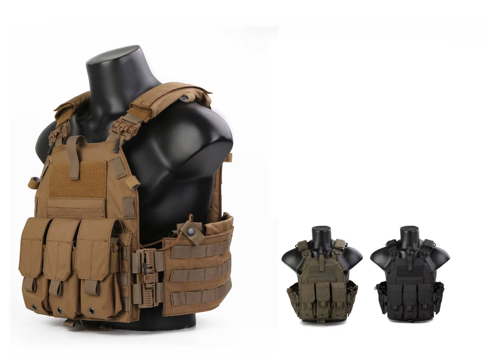 Emersongear plate carrier chaleco táctico liberación rápida para placas - imagen 5