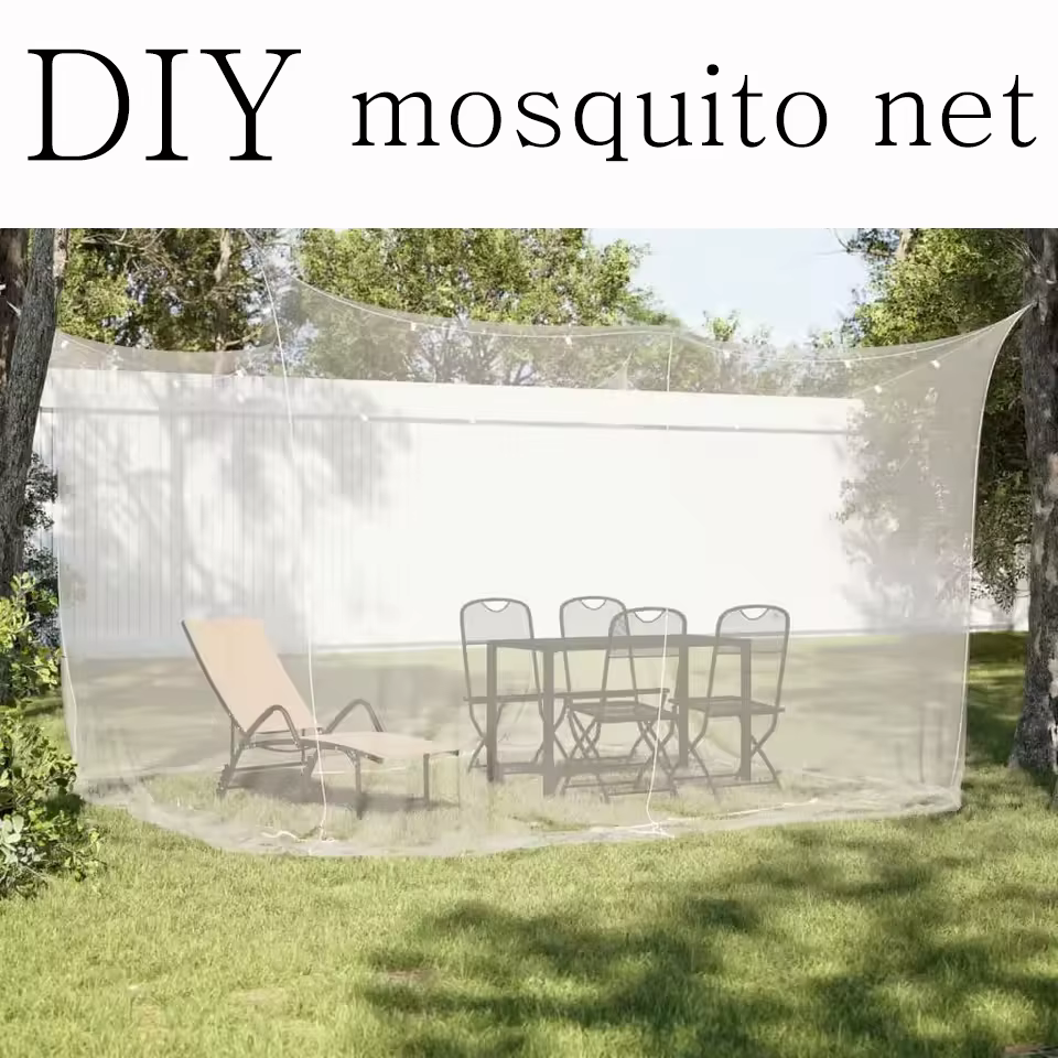 Aplicación de la mosquitera en exterior