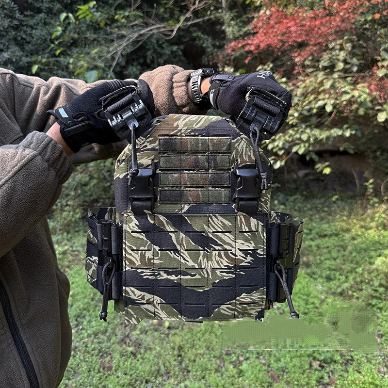 Chaleco táctico QPC2.0 con placa frontal para paintball infantil