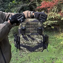 Chaleco táctico QPC2.0 con placa frontal para paintball infantil