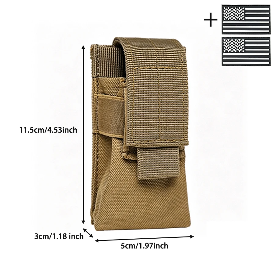 Bolsa MOLLE táctica para linterna y herramientas, colgante riñonera - imagen 5