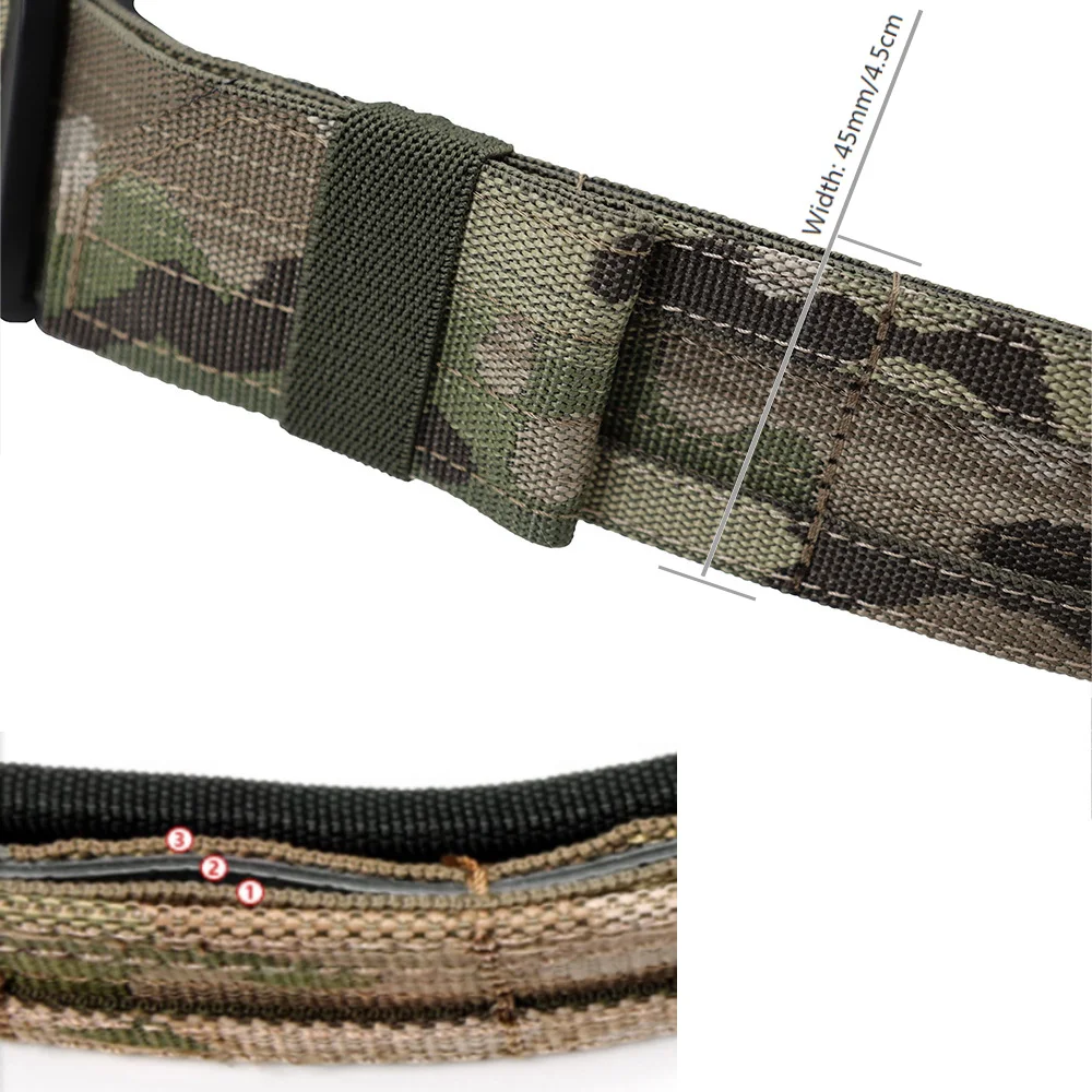 VULPO Cinturón Táctico Ronin Molle Doble Airsoft Caza Hombre - imagen 3