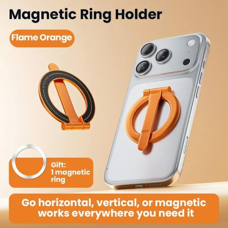 Soporte magnético giratorio 360 para teléfono K1KF plegable metálico