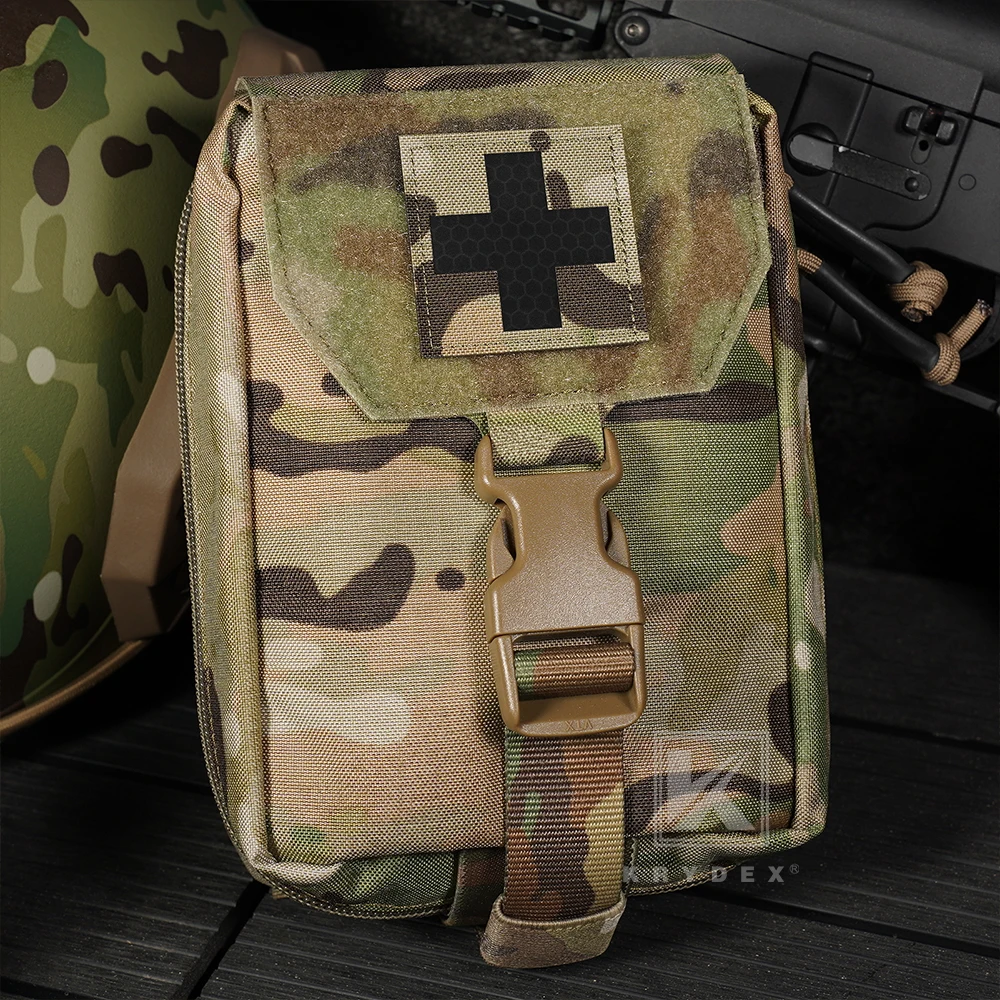 KRYDEX Parche IFAK médico cruz reflectante para primeros auxilios