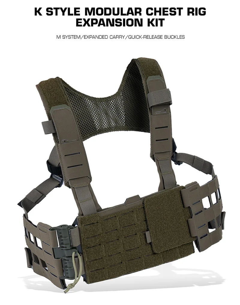 Kit de expansión táctica para chaleco con alas laterales MOLLE